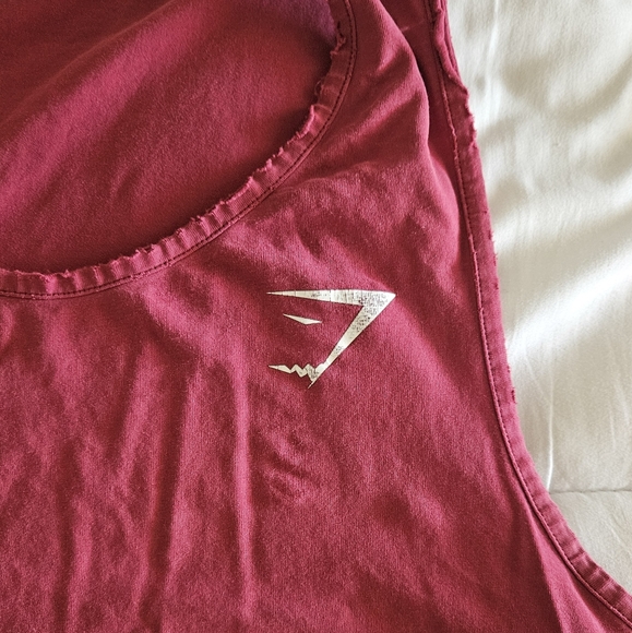 Gymshark Critical Tank, Claret, Size Large - Picture 2 of 5